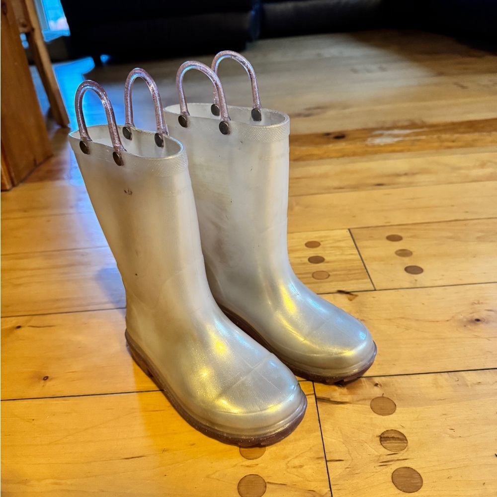 Western chief clear rain boots with lights